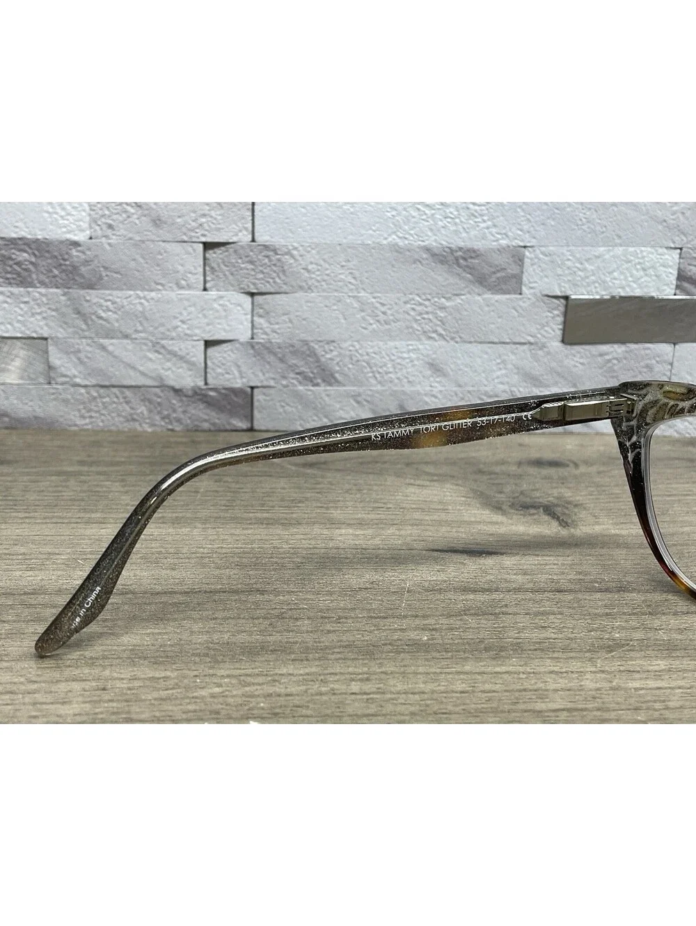 Kirkland Signature KS Tammy Tort Glitter Eyeglasses Brown 53-17-140 FRAMES ONLY